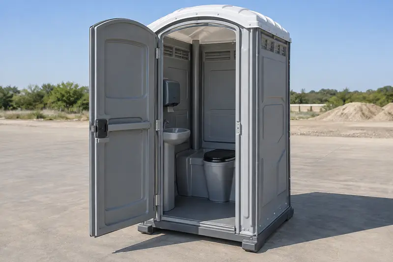 Upgraded portable restroom cabin